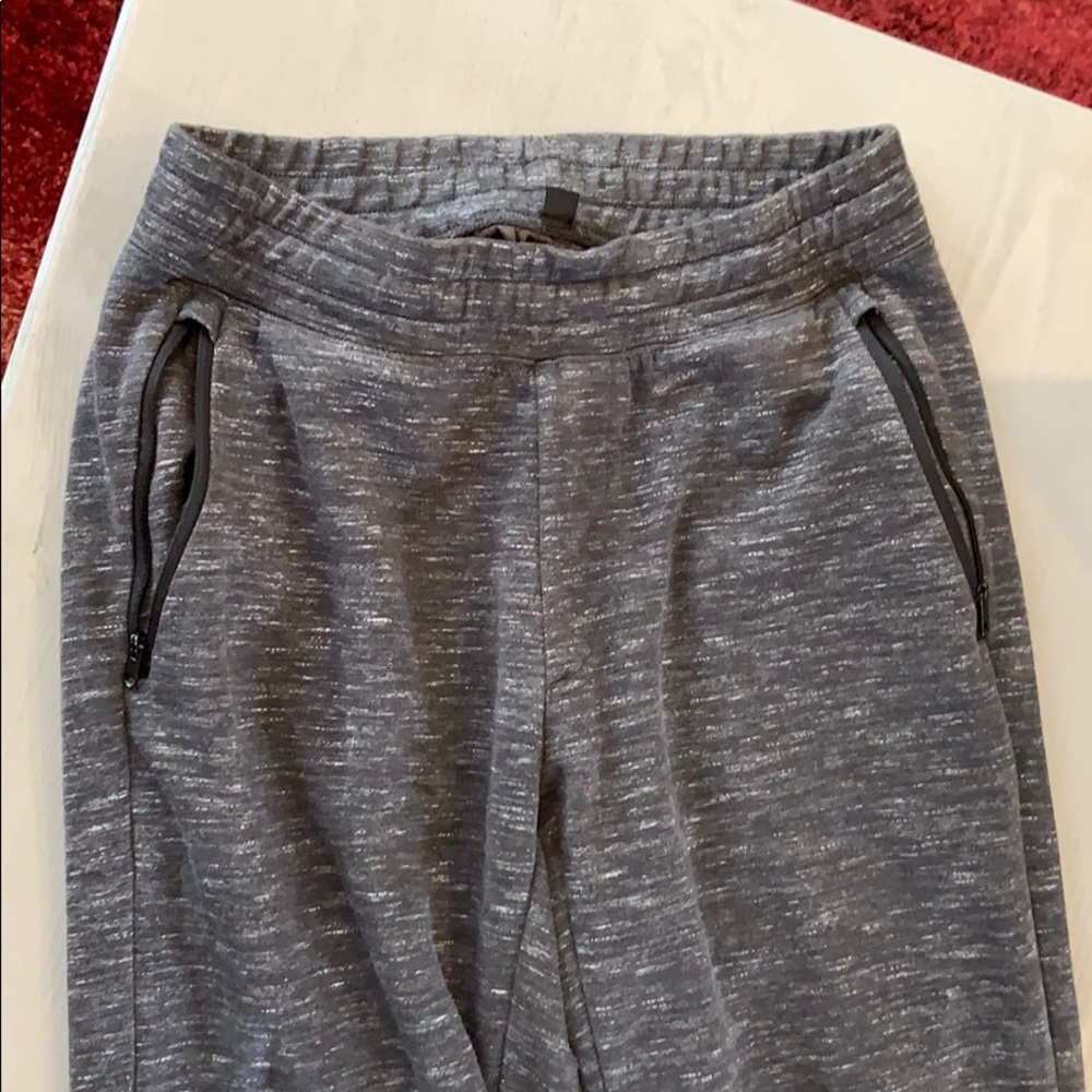 Uniqlo stretch active sweats joggers, small, gray